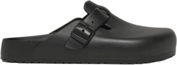 Birkenstock Boston Slides Rubber Slippers Black Heren