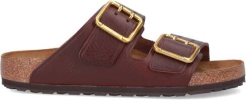 Birkenstock Arizona Bold Leren Sandalen Brown Unisex