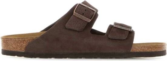 Birkenstock Bruine suède Arizona BS pantoffels Brown Heren