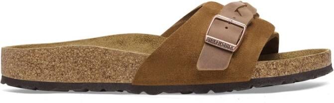 Birkenstock Casual geweven band sandaal Brown Dames