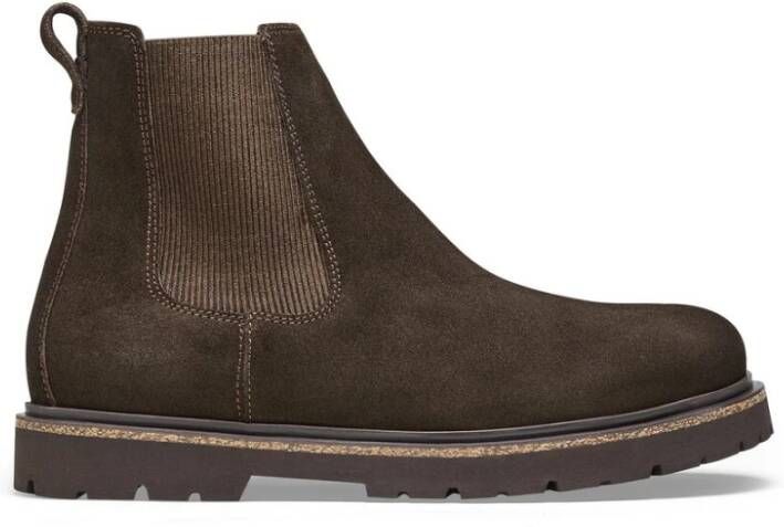 Birkenstock Chelsea Boots met Kurkelementen Brown Heren