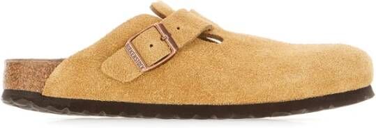 Birkenstock Comfortabele Binnenslippers voor Dagelijks Gebruik Beige Dames