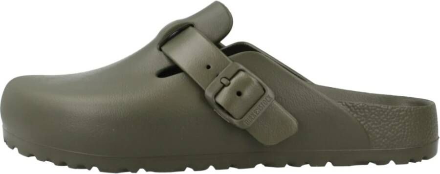 Birkenstock Comfortabele Boston Mules Green Dames