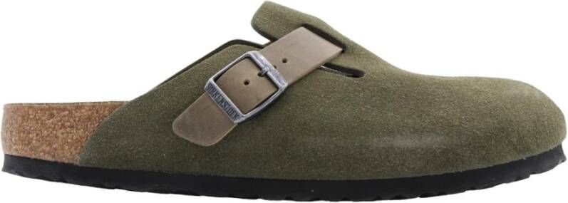 Birkenstock Comfortabele Hamer Slipper Green Heren