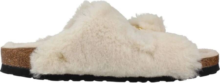 Birkenstock Arizona Bb Shearling Teddy Eggshell Laf Eggshell Schoenmaat 39 Slides 1023130