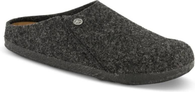 Birkenstock Comfortabele wollen klompen met flexibele rubberen zool Gray Heren