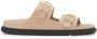 Birkenstock Elegante Leren Sandalen Beige Dames - Thumbnail 1