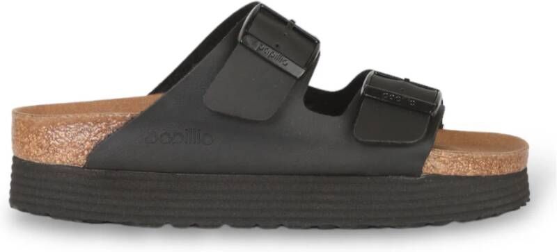 Birkenstock Sandals Arizona Platform Vegan Birko-Flor Black Dames