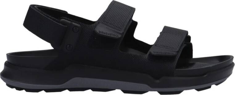 Birkenstock Comfortabele Platte Sandalen voor Mannen Black Heren