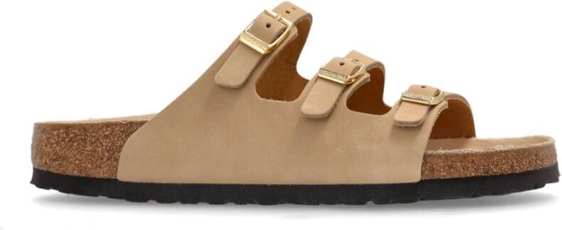 Birkenstock Florida Fresh Slides Beige Dames