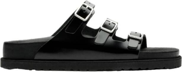 Birkenstock Florida Shiny Sandalen Black Dames