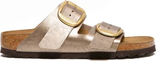 Birkenstock Gelamineerde Taupe Arizona Sandal Brown Dames