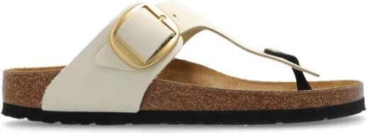 Birkenstock Gizeh Big Buckle slides Beige Dames