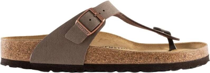 Birkenstock Gizeh Birko-Flor Sandalen Brown Dames