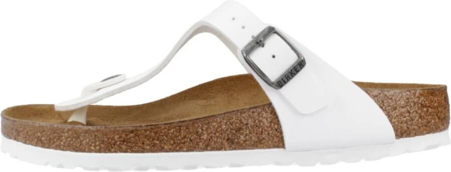 Birkenstock Gizeh Birko-Flor Slippers White Dames