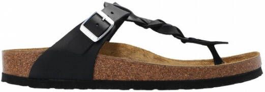 Birkenstock Gizeh Braided Slides Zwart Dames