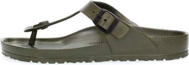 Birkenstock Teenslippers in groen voor Gizeh EVA khaki - Foto 4