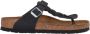 Birkenstock Gizeh Oiled Leather Sandalen Black Dames - Thumbnail 1