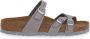 Birkenstock Grijze Nubuck Franca Sandalen Grijs Dames - Thumbnail 2