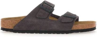 Birkenstock Grijze Suède Arizona Sandalen Gray Heren