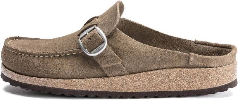 Birkenstock Grijze Taupe Smalle Sandalen Gray Dames