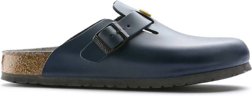 Birkenstock Heren Leren Klompen Blue Heren