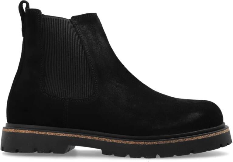 Birkenstock Highwood Slip On Mid Chelsea Boots Black Dames