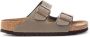 Birkenstock Klassieke Arizona Sandalen Grijs Unisex - Thumbnail 1