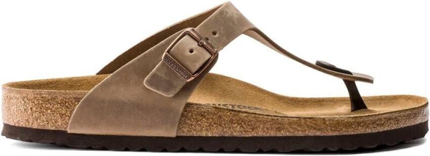 Birkenstock Klassieke Bruine Sandaal Gizeh Model Brown Dames