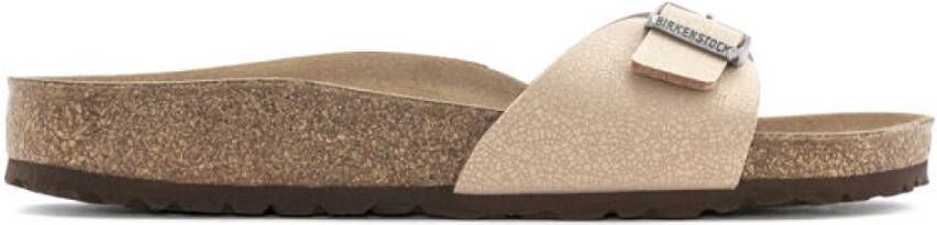 Birkenstock Women's Madrid BFBC Earthy Vegan Sandalen Narrow beige bruin