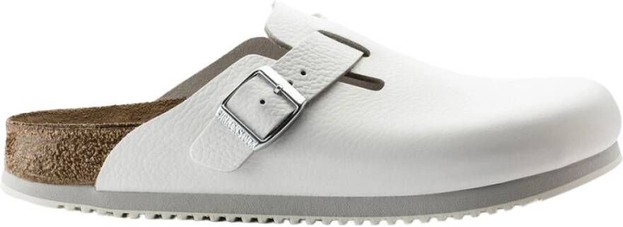 Birkenstock Klassieke Unisex Klomp Boston BS Wit Unisex