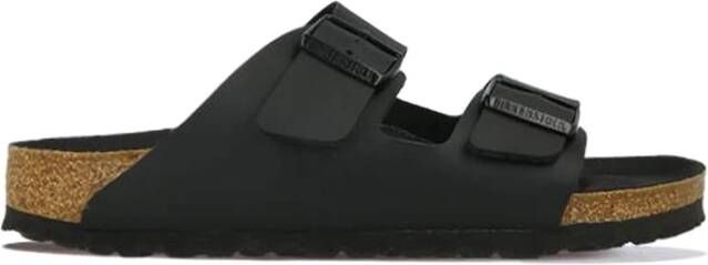 Birkenstock Klassieke Leren Sandaal Black Heren