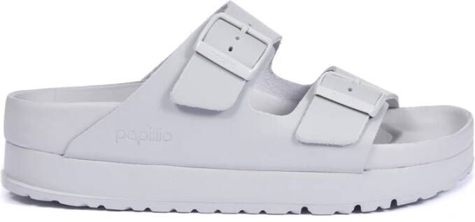 Birkenstock Klassieke sandalen met twee bandjes en plateauzool Gray Dames