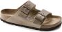 Birkenstock Klassieke Twee-Band Sandaal Brown Heren - Thumbnail 1