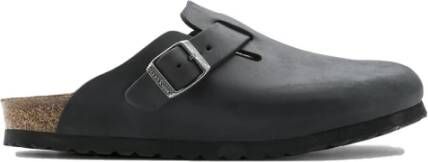 Birkenstock Klassieke zwarte sandalen met verstelbare gesp Black Unisex