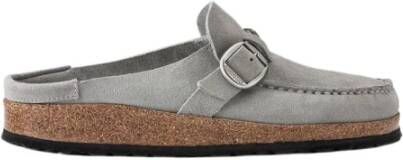 Birkenstock Kurk Mocassin Stijl Klompen Gray Dames