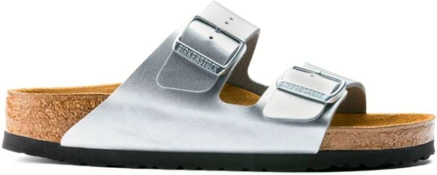 Birkenstock Kurk Voetbed Sandalen Grijs Dames