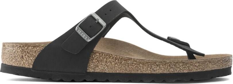 Birkenstock Gizeh BFBC Earthy Vegan Sandalen Narrow bruin zwart