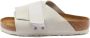 Birkenstock Kyoto Nubuck-Suede Leder Slippers White Heren - Thumbnail 1