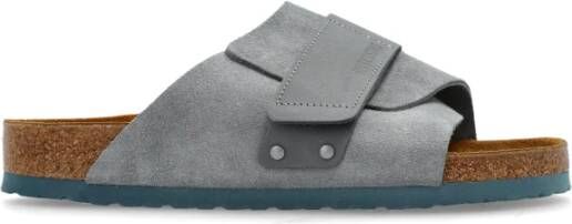 Birkenstock Kyoto Slides Gray Heren