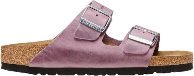 Birkenstock Lavendel Leren Arizona Sandalen Purple Dames