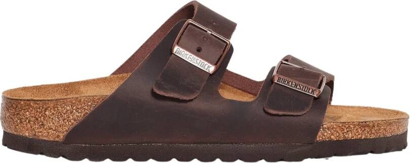 Birkenstock Leren Arizona Sandalen Brown Heren