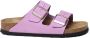 Birkenstock Leren Gesp Sandalen Crocus Kleur Purple Dames - Thumbnail 1