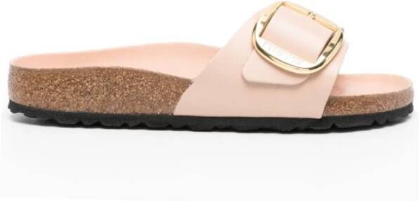 Birkenstock Leren Slippers Pink Dames