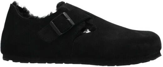 Birkenstock London Shearling suede shoes Zwart Dames