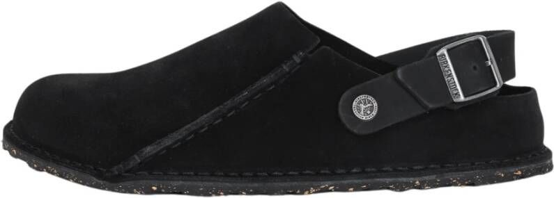 Birkenstock Lutry Premium Suède Klompjes Black Heren