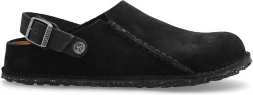 Birkenstock Premium Suède Sabot met Anatomisch Voetbed Black