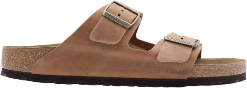 Birkenstock Klassieke Arizona Sandalen in Cognac Brown