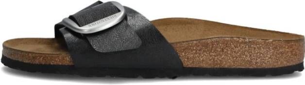 Birkenstock Madrid Big Buckle Dames Slippers Black Dames