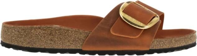 Birkenstock Madrid Big Buckle Flat Sandal Orange Dames